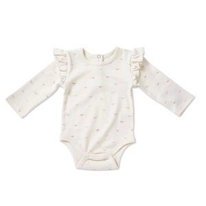 Pehr Long Sleeve Ruffle One-Piece - Jolie | Size: 3-6 Months | NWOT